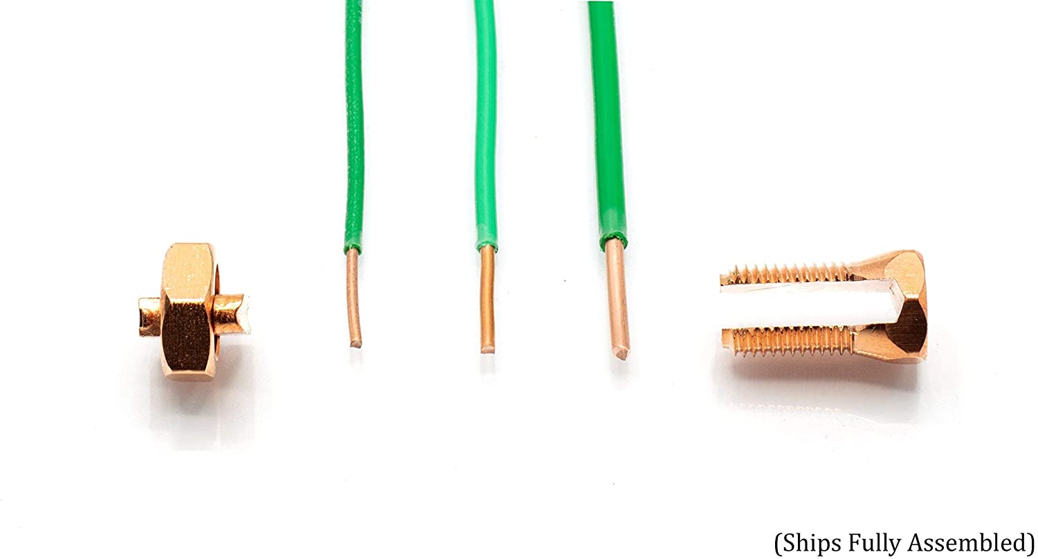 Size #8 Grounding Split Bolt - Superior Strength Split Bolt Connector Size 8 for Copper Conductors - US Manufactured - UL Listed -for: Antenna, Satellite, DIRECTV, CATV, and more - 10 Pack