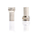 Coaxial Cable Screw on Connector (Twist on Connector / Fitting) for RG59 Coaxial Cable. Easy Installation, No Tools Required. Pack of 100