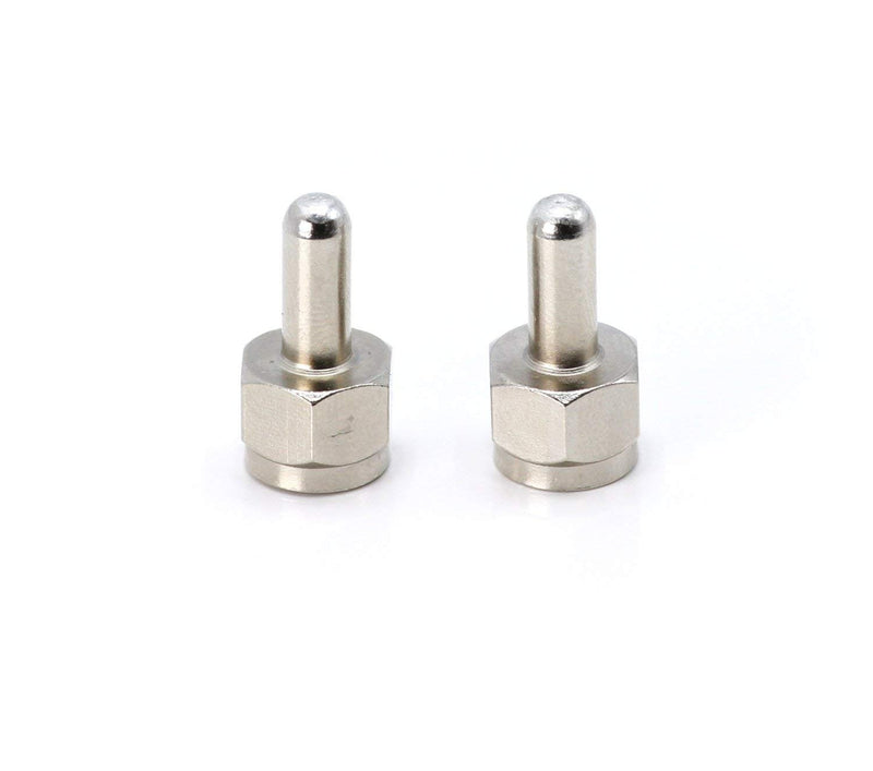 Coaxial F Type (F-Pin / F81) Voltage Blocking 75 Ohm Terminator with DC Short for Coax and RF - RF Signal (AC) and Power or Voltage (DC) Should be Blocked or Capped - Pack of 4