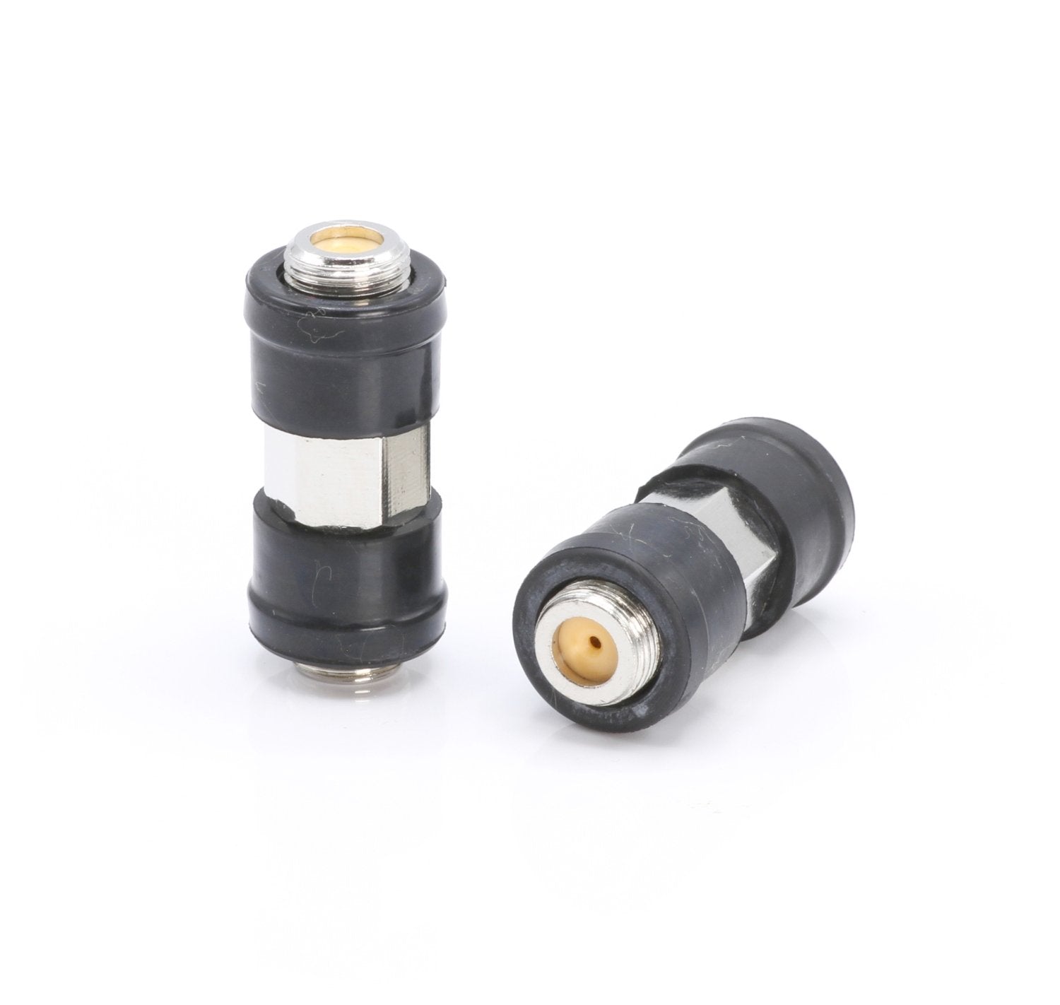Weather Sealed Cable Extension Coupler - 10 Pack - Cable Extension Adapter (Barrel Splice - Coupler) - Connects Two Coaxial Video Cables (Female to Female Connector) 3GHz rated