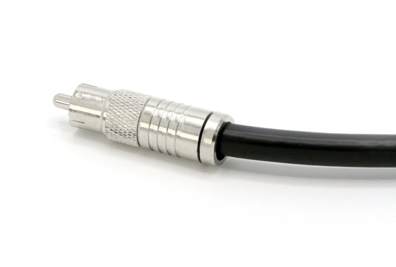Digital Audio Cable - Digital Coaxial Cable with RCA connections, 75 Ohm - Low and Hgh Frequency RG6 Coax - Subwoofer Cable - (S/PDIF) Black RCA Cable, 200 Feet