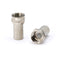 Coaxial Cable Screw on Connector (Twist on Connector / Fitting) for RG59 Coaxial Cable. Easy Installation, No Tools Required. Pack of 25