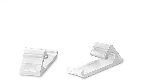 Nylon Horizontal Siding Clips for Coax (RG6 RG59) Cable Mounting Home Snap In Clips for Hanging and Wire Bundle Cable Management - White - 10 Pack