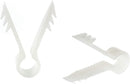 Stucco and Drywall Cable Clips for Coaxial and similar Cables - High Quality Push-In Masonry Anchors - RG59, RG6, Ethernet, and Similar - Cable Clips, Pack of 100 - White