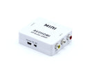 RCA to HDMI Converter (Analog to Digital Converter) - Converts FROM RCA/Composite/Red-White-Yellow - Does not work in reverse - UP CONVERTS - White Kit
