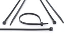 14 inch Black Nylon Zip Ties - Strong Zip Tie, Wire Ties - Indoor and Outdoor Rated -Screw Mounting Hole, Zip Ties (Wire Ties, Cable Ties), 100 Pack - Black - 14"