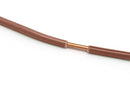 10 Feet (3 Meter) - Insulated Solid Copper THHN / THWN Wire - 14 AWG, Wire is Made in the USA, Residential, Commerical, Industrial, Grounding, Electrical rated for 600 Volts - In Brown