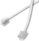 Phone Line Cord 25 Feet - Modular Telephone Extension Cord 25 Feet - 2 Conductor (2 pin, 1 line) cable - Works great with FAX, AIO, and other machines - White