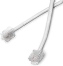 Phone Line Cord 50 Feet - Modular Telephone Extension Cord 50 Feet - 2 Conductor (2 pin, 1 line) cable - Works great with FAX, AIO, and other machines - White