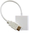 HDMI to VGA Adapter - 1080 HDMI to VGA Adapter Video Male to Female Converter for PC/Laptop, TV, Projector - White