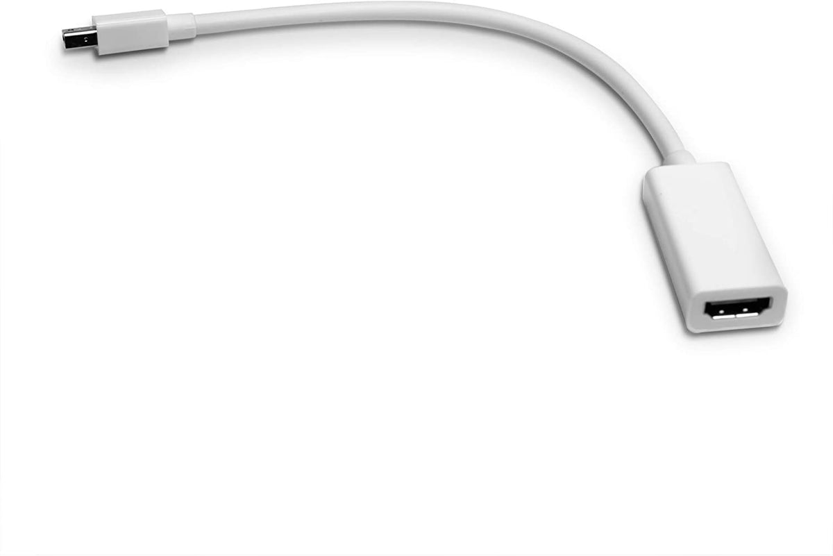 Mini DisplayPort to HDMI Adapter - MiniDP to HDMI - Thunderbolt / MiniDP to HDMI Cable Adapter - White - 2 Pack