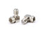 Right Angle Coax Connector | High Quality | 90 Degree Coaxial Adapter – 25 Pack