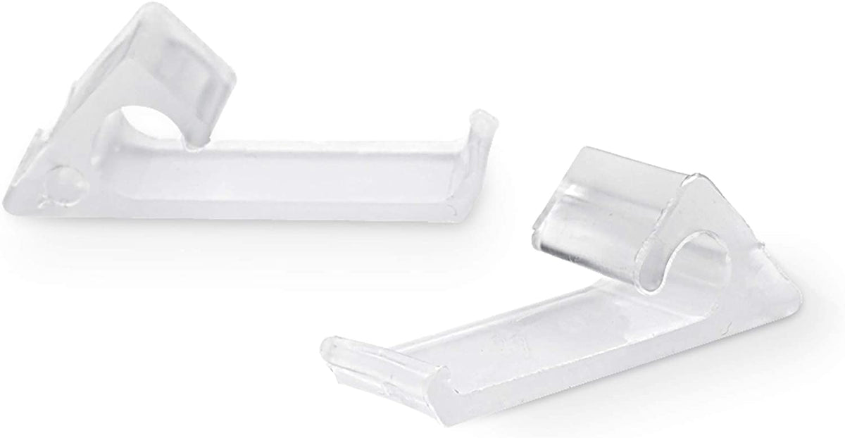 Nylon Horizontal Siding Clips for Coax (RG6 RG59) Cable Mounting Home Snap In Clips for Hanging and Wire Bundle Cable Management - White - 10 Pack