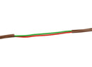 Thermostat Wire 18/3 - Brown - Solid Copper 18 Gauge, 3 Conductor - CL2 (UL Listed) CMR Riser Rated (CL3) - Residential, Commercial and Industrial Rated - 18-3, 25 Feet