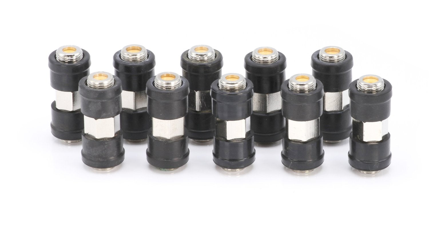 Weather Sealed Cable Extension Coupler - 50 Pack - Cable Extension Adapter (Barrel Splice - Coupler) - Connects Two Coaxial Video Cables (Female to Female Connector) 3GHz rated