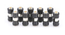 Weather Sealed Cable Extension Coupler - 10 Pack - Cable Extension Adapter (Barrel Splice - Coupler) - Connects Two Coaxial Video Cables (Female to Female Connector) 3GHz rated