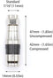 Coaxial Cable Compression Fitting - 50 Pack - for RG11 Coax Cable - with Weather Seal O Ring and Water Tight Grip