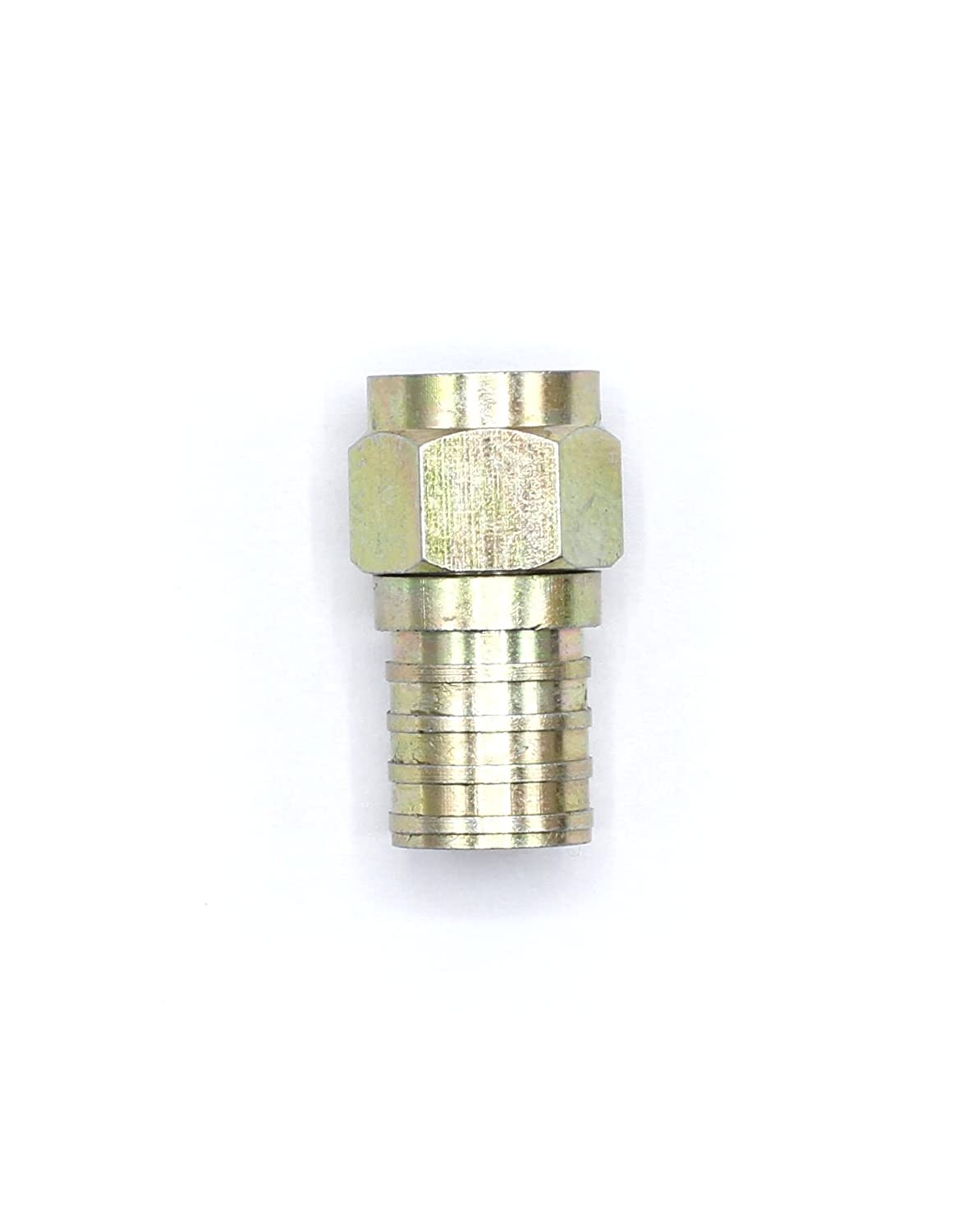 Coaxial Crimp Connector for RG6 Coaxial Cable. Includes O-Ring and Gel for Weather Proofing Seal, Indoor and Outdoor use. Also known as a Radial Compression Connector. Pack of 4