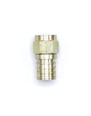 Coaxial Crimp Connector for RG6 Coaxial Cable. Includes O-Ring and Gel for Weather Proofing Seal, Indoor and Outdoor use. Also known as a Radial Compression Connector. Pack of 50