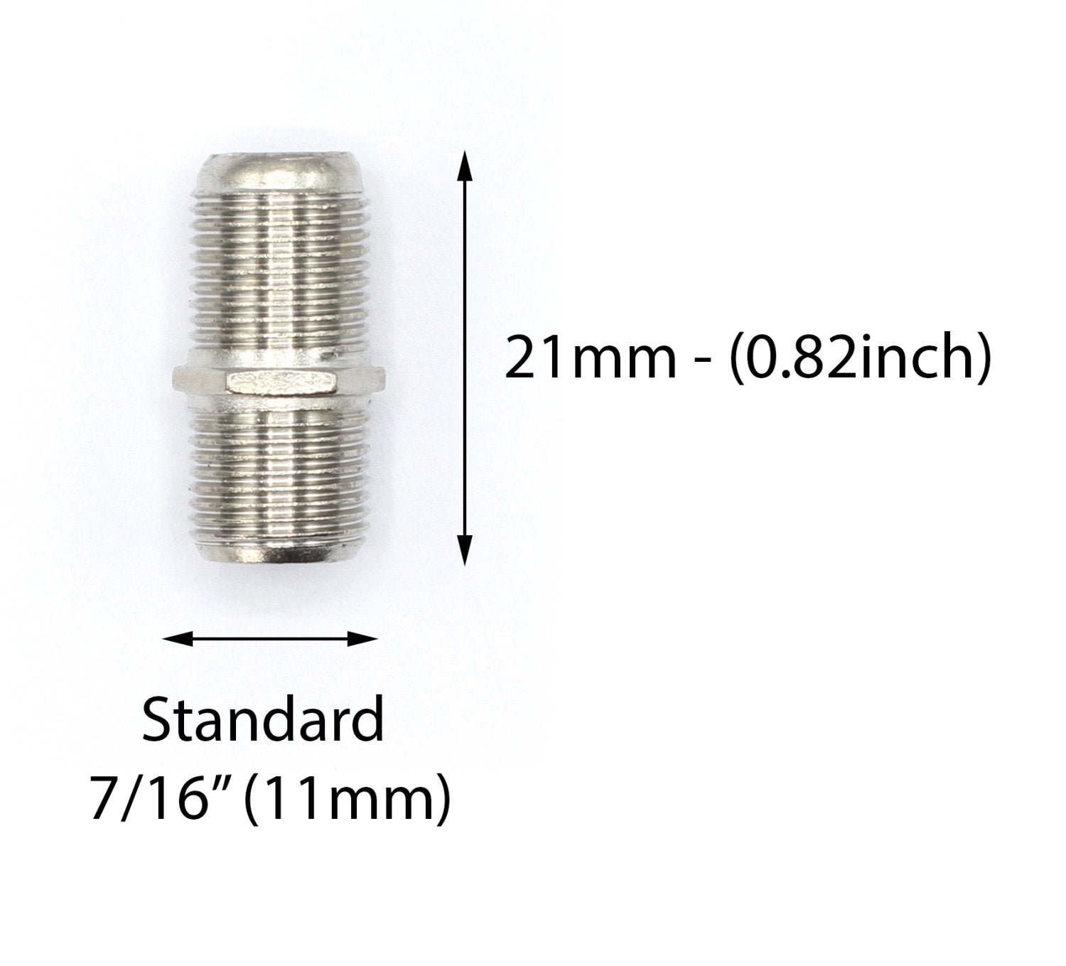 Cable Extension Coupler Connects Two Coaxial Video Cables, for Coax F81 (female to female) 1GHz Cable TV, and Cable Internet Rated (4 Pack)