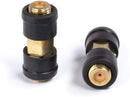 Gold Weather Sealed Coaxial Extension Coupler - 50 Pack - Cable Extension Adapter (Barrel Splice - Coupler) - Connects Two Coaxial Video Cables (Female to Female Connector) 3GHz rated