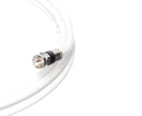 1' Feet, White RG6 Coaxial Cable (Coax Cable) with Weather Proof Connectors, F81 / RF, Digital Coax - AV, Cable TV, Antenna, and Satellite, CL2 Rated, 1 Foot