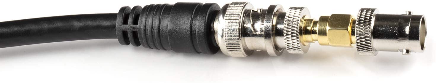 Gold SMA Male to BNC Female Adapter - 4 Pack Coupler - Male to Female Coaxial (RF) Connector, Compatible with RF, SDI, HD-SDI, CCTGV, Camera