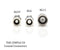 Coaxial Cable Compression Fitting - Connector Multipack for RG59, RG6, and RG11 Coax Cable - with Weather Seal O Ring and Water Tight Grip (50 Pack of Each - 150 Connectors Total)
