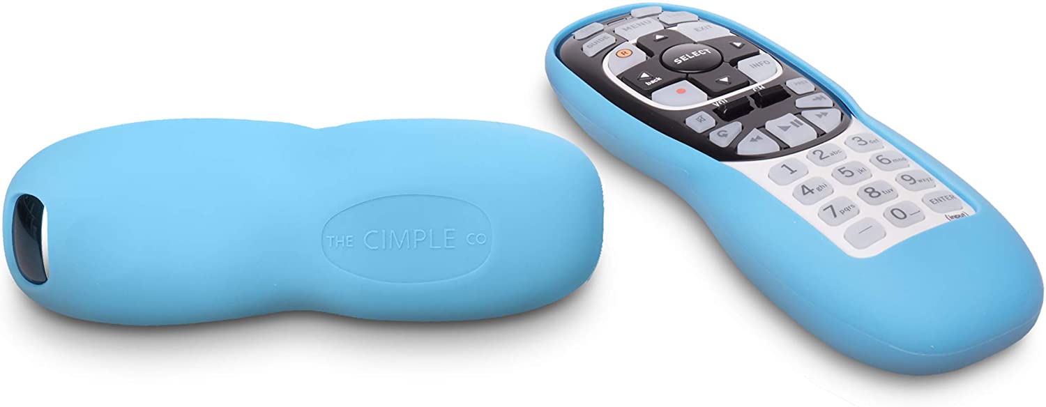 THE CIMPLE CO - DirecTV Compatible Remote Control Case - RC70, RC70H, RC71, RC71H, RC72, RC73, and RC73B - Rubber Protective Skin - Blue Non-Slip Sleeve - 2 Pack