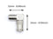 Push On and Right angle Coax Connector - Push On F Connector Male To Screw On Female Adapter - Pack of 25