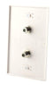 Cable Extension Coupler, with Washer and Nut - 100 Pack - Works with Wall plates - Connects Two Coaxial Video Cables, for Coax F81 (female to female) High Quality 3GHz Satellite, CATV
