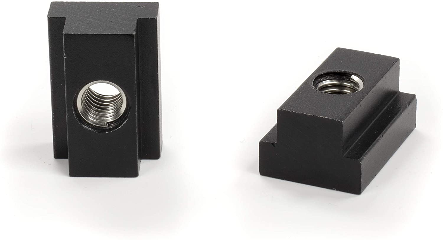 Bed Rail T Slot Nuts works with Toyota Tacoma and Tundra | Aluminum Black, 10 Pack | Tapped with 3/8"-16 Thread