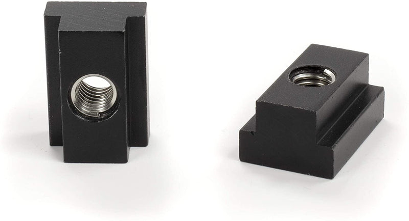 Bed Rail T Slot Nuts works with Toyota Tacoma and Tundra | Aluminum Black, 4 Pack | Tapped with 3/8"-16 Thread