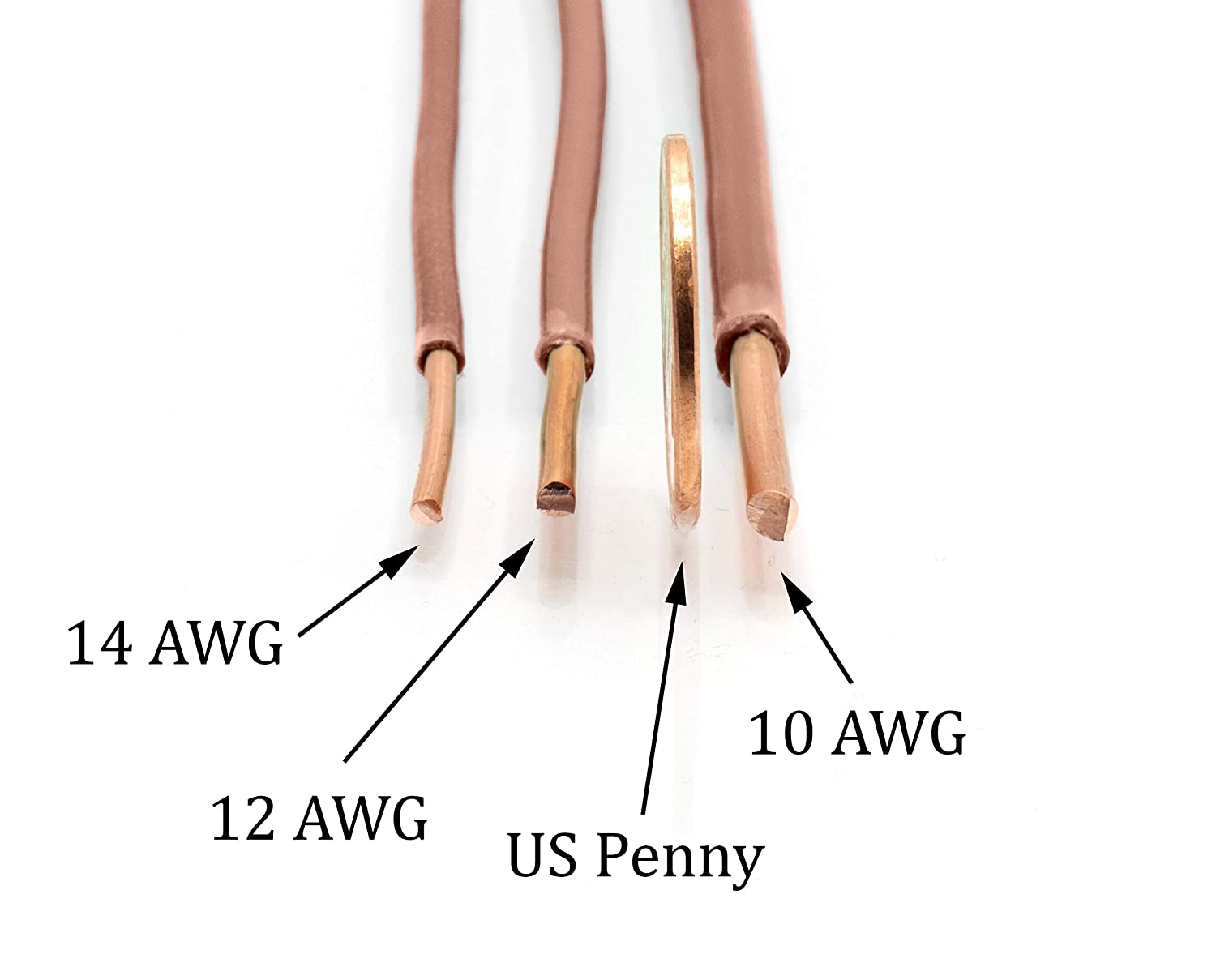 10 Feet (3 Meter) - Insulated Solid Copper THHN / THWN Wire - 12 AWG, Wire is Made in the USA, Residential, Commerical, Industrial, Grounding, Electrical rated for 600 Volts - In Brown