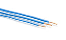 25 Feet (7.5 Meter) - Insulated Solid Copper THHN / THWN Wire - 14 AWG, Wire is Made in the USA, Residential, Commerical, Industrial, Grounding, Electrical rated for 600 Volts - In Blue
