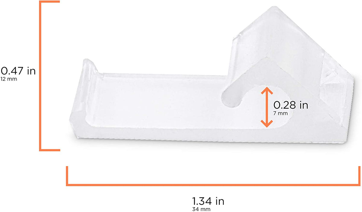 Nylon Horizontal Siding Clips for Coax (RG6 RG59) Cable Mounting Home Snap In Clips for Hanging and Wire Bundle Cable Management - White - 10 Pack