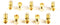 Gold Coaxial Cable Right Angle Connector - 10 Pack - for Tight Corners and Flat Panel TV Mounting - 90 degree F Type Adapter for Coax Cable and Wall Plates