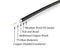 Quality RF Coaxial Cable 12 FT | BLACK | Premium RG6 F-Type Coax – 75 Ohm