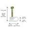 THE CIMPLE CO - Single Coaxial Cable Clips, Cat6, Electrical Wire Cable Clip, 1/4 in (6 mm) Screw Clip and Fastener, White (10 pieces per bag)