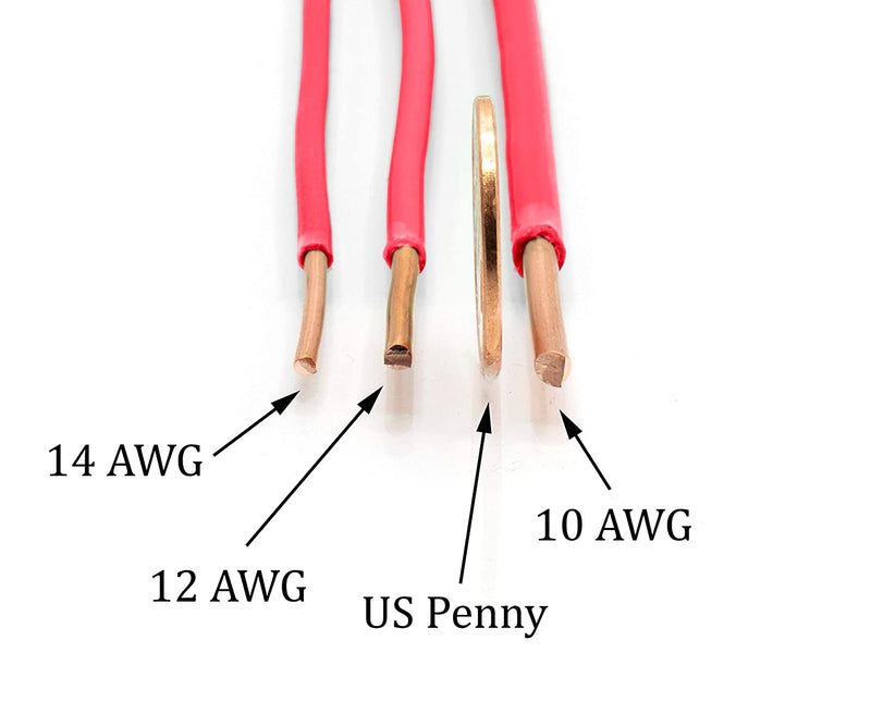 25 Feet (7.5 Meter) - Insulated Solid Copper THHN / THWN Wire - 12 AWG, Wire is Made in the USA, Residential, Commerical, Industrial, Grounding, Electrical rated for 600 Volts - In Red