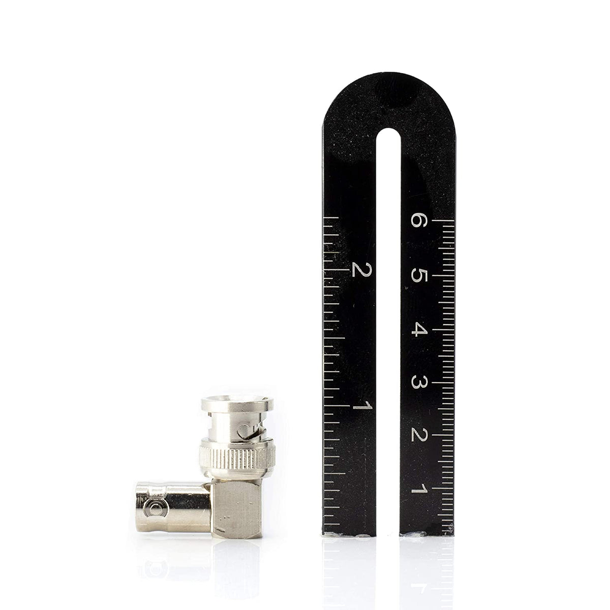 Right Angle BNC Connector - 25 Pack - BNC Elbow Male Female Adapter / 90 Degree Coaxial Connector / High Quality, well built, professional quality - HD SDI