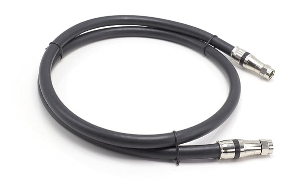 3 Feet - RG-11 Coaxial Cable F Type Cable High Definition with RG11 Coax Compression Connectors - (Black)