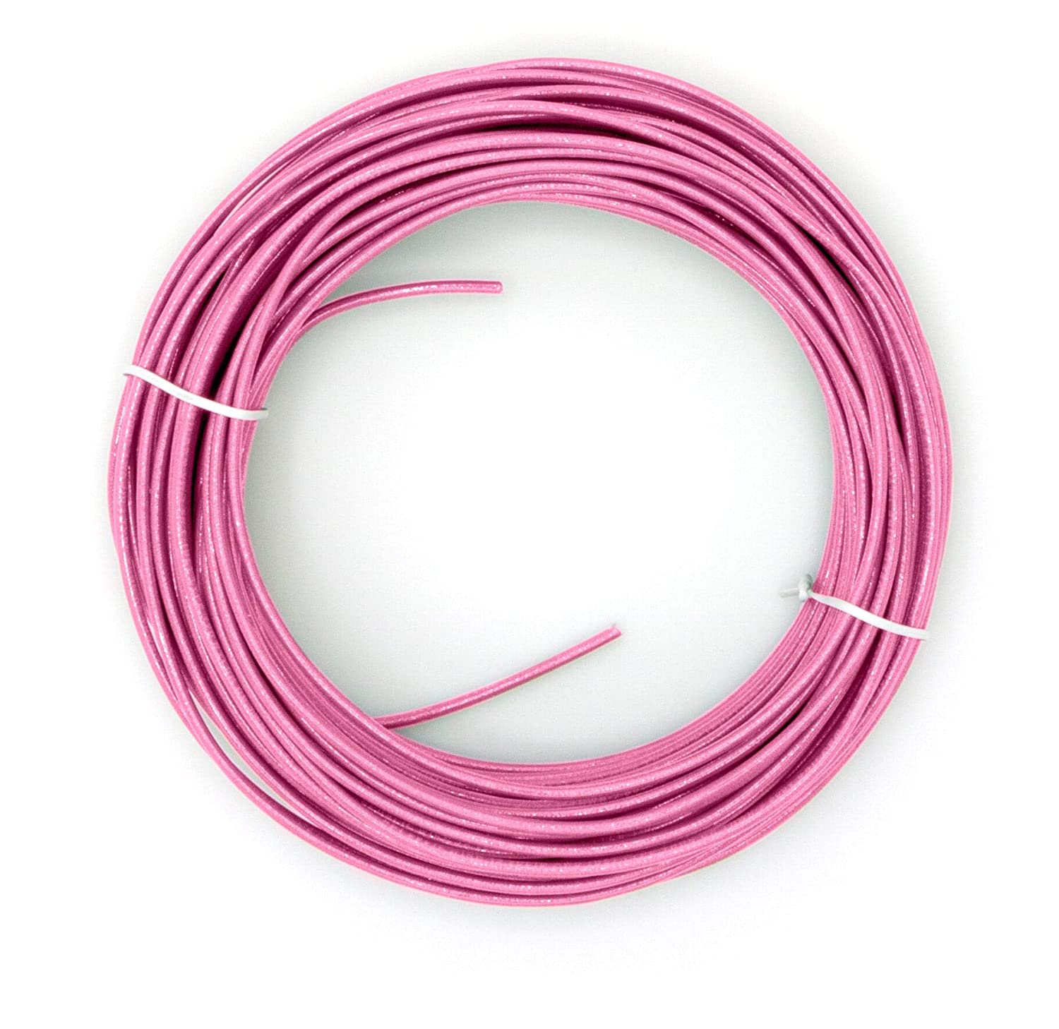 10 Feet (3 Meter) - Insulated Solid Copper THHN / THWN Wire - 10 AWG, Wire is Made in the USA, Residential, Commerical, Industrial, Grounding, Electrical rated for 600 Volts - In Pink