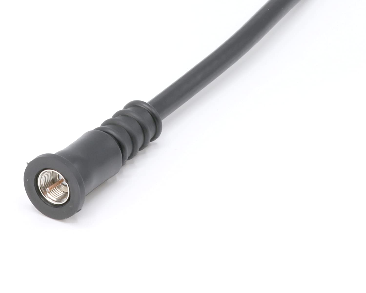 Coaxial Cable Weather Boot - RG6 Connectors RG59 Ends Coaxial Boots - Weatherproof (Black) - Pack of 50