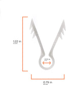 Stucco and Drywall Cable Clips for Coaxial and similar Cables - High Quality Push-In Masonry Anchors - RG59, RG6, Ethernet, and Similar - Cable Clips, Pack of 50 - White