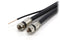 100ft Dual with Ground RG6 Coaxial Twin Coax Cable (Siamese Cable) with 18AWG Copper Ground Wire, Satellite, Antenna & CATV Quality Compression Connectors, Black