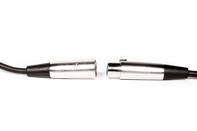 XLR Male to XLR Female Microphone Extension Cable - 6mm Cable with 3P - 3 Pin Connector - For Mixers, Mic, Audio Consoles - Balanced Cable - 28 AWG - 15 Feet