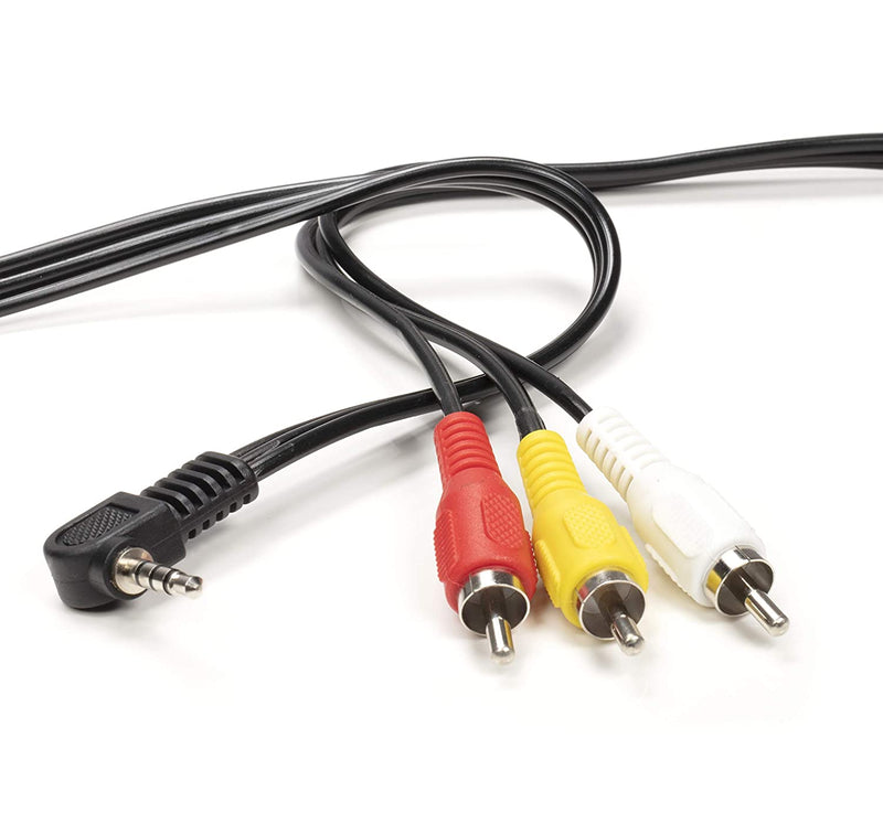 3.5mm Male Jack to RCA Male Video and Audio Cable - Compatible with Roku and Tivo - NOT FOR CAMERAS - Composite Video Cable Connector (Red White Yellow) - 6 Feet