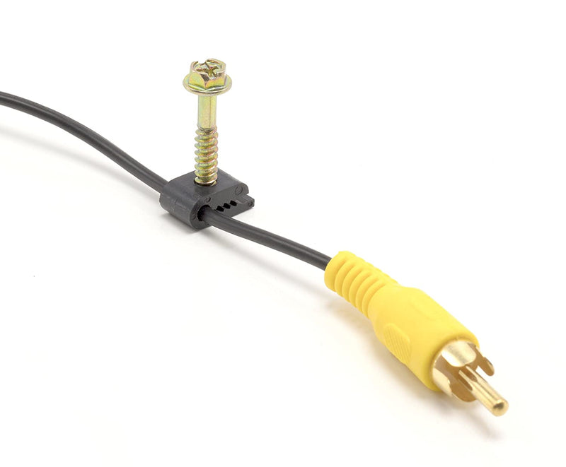 THE CIMPLE CO - Mini Wire Cable Clips, Electrical Wire Cable Clip, 1/10 in (3 mm) Screw Clip and Fastener, Black (10 pieces per bag)