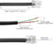 Phone Line Cord 25 Feet - Modular Telephone Extension Cord 25 Feet - 2 Conductor (2 pin, 1 line) cable - Works great with FAX, AIO, and other machines - Grey/Silver